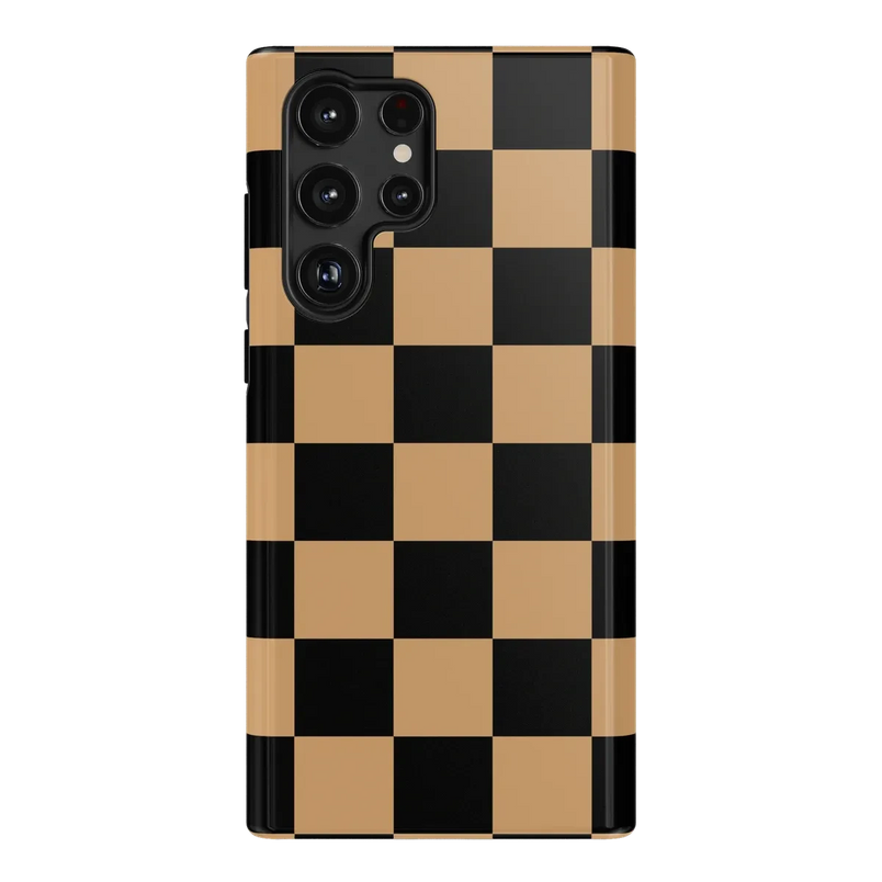 Fit Check | Black & Brown Checkerboard Case iPhone Case get.casely Essential Galaxy S22 Ultra 