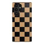 Fit Check | Black & Brown Checkerboard Case iPhone Case get.casely Essential Galaxy S22 Ultra 