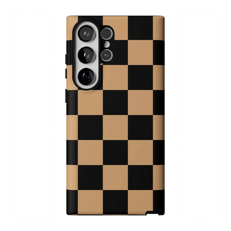 Fit Check | Black & Brown Checkerboard Case iPhone Case get.casely Essential Galaxy S23 Ultra 