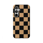 Fit Check | Black & Brown Checkerboard Case iPhone Case get.casely Essential Galaxy S24 