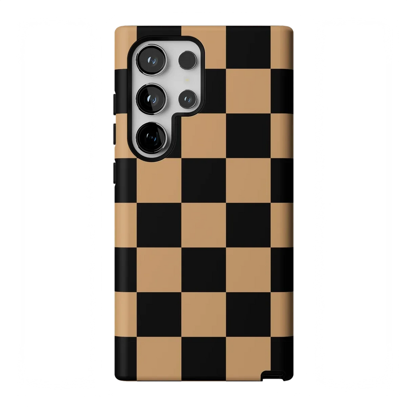 Fit Check | Black & Brown Checkerboard Case iPhone Case get.casely Essential Galaxy S24 Ultra 