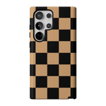 Fit Check | Black & Brown Checkerboard Case iPhone Case get.casely Essential Galaxy S24 Ultra 