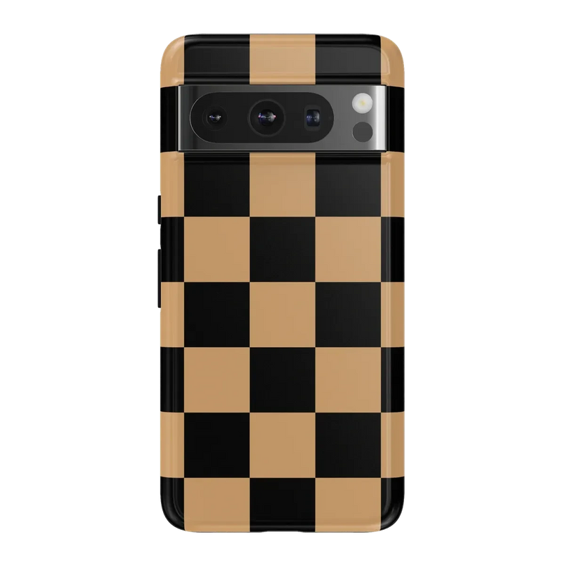 Fit Check | Black & Brown Checkerboard Case iPhone Case get.casely Essential Google Pixel 8 Pro 