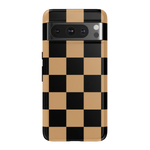 Fit Check | Black & Brown Checkerboard Case iPhone Case get.casely Essential Google Pixel 8 Pro 