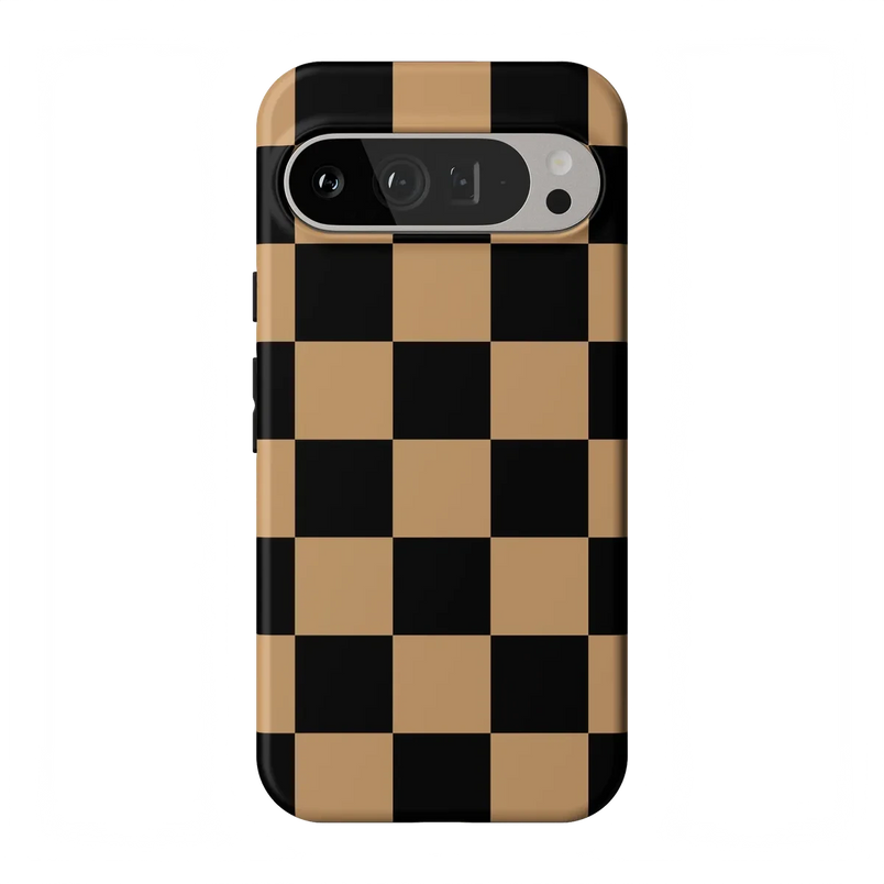 Fit Check | Black & Brown Checkerboard Case iPhone Case get.casely Essential Google Pixel 9 Pro XL 