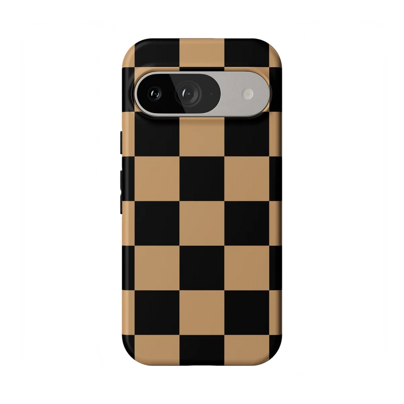 Fit Check | Black & Brown Checkerboard Case iPhone Case get.casely Essential Google Pixel 9 