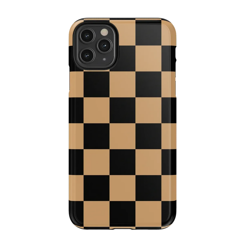 Fit Check | Black & Brown Checkerboard Case iPhone Case get.casely Essential iPhone 11 Pro Max 
