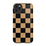 Fit Check | Black & Brown Checkerboard Case iPhone Case get.casely Essential iPhone 11 Pro Max 