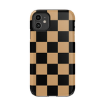 Fit Check | Black & Brown Checkerboard Case iPhone Case get.casely Essential iPhone 11 