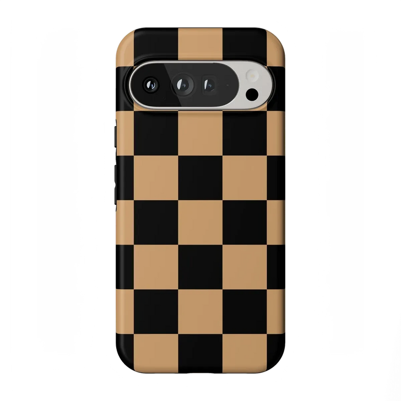 Fit Check | Black & Brown Checkerboard Case iPhone Case get.casely Essential + MagSafe® Google Pixel 10 Pro XL 