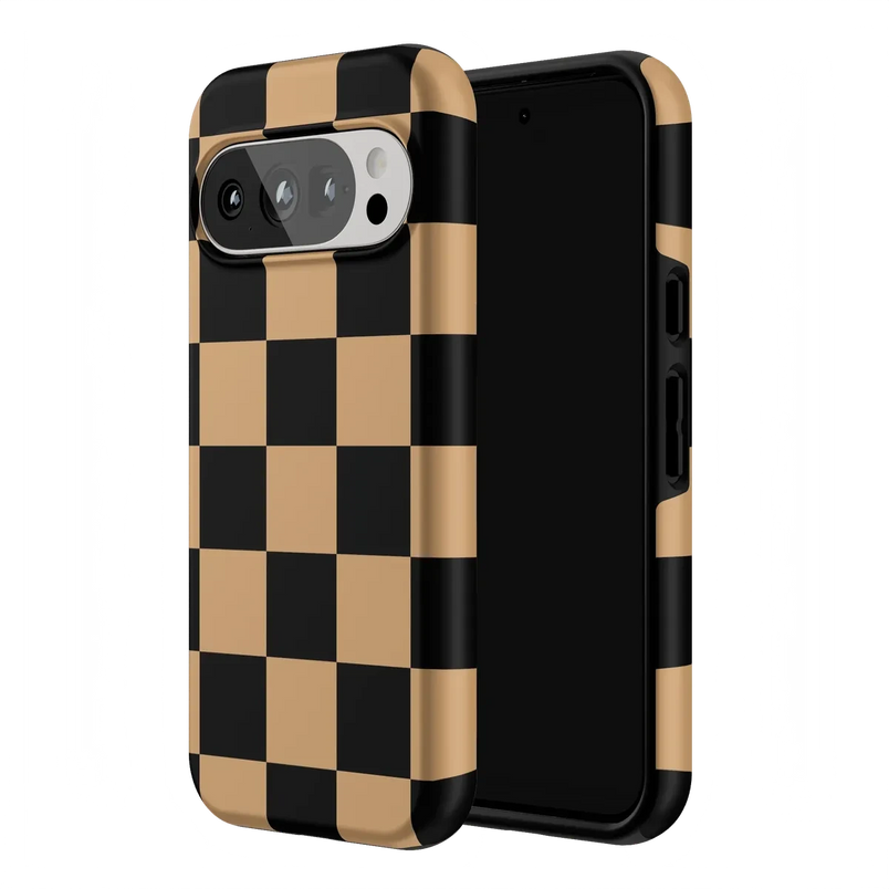 Fit Check | Black & Brown Checkerboard Case iPhone Case get.casely 