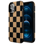 Fit Check | Black & Brown Checkerboard Case iPhone Case get.casely 