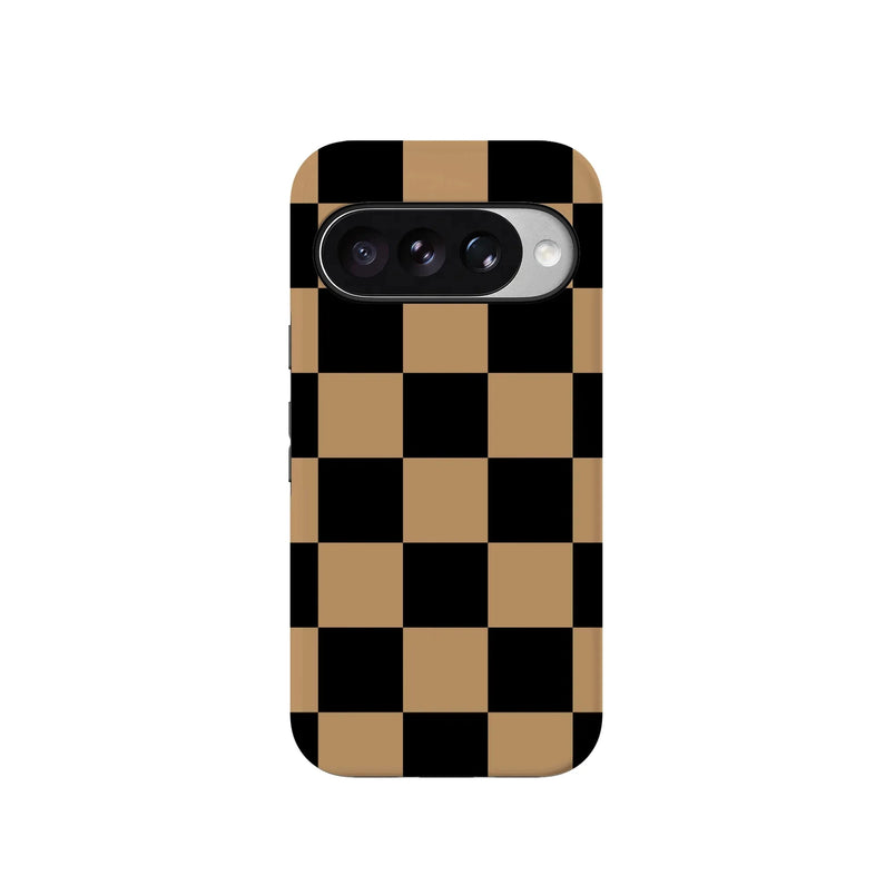 Fit Check | Black & Brown Checkerboard Case iPhone Case get.casely 