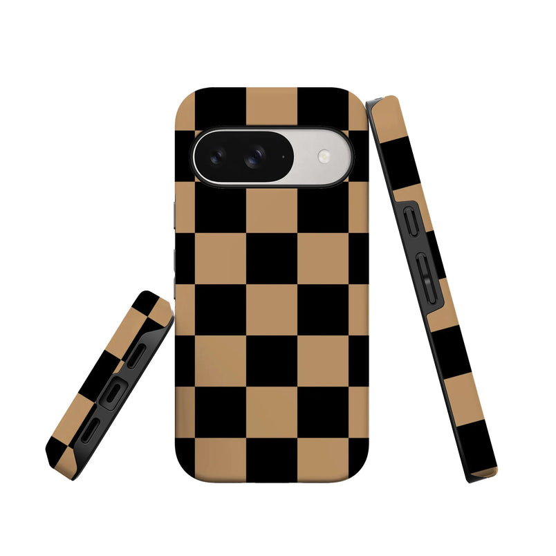 Fit Check | Black & Brown Checkerboard Case iPhone Case get.casely 