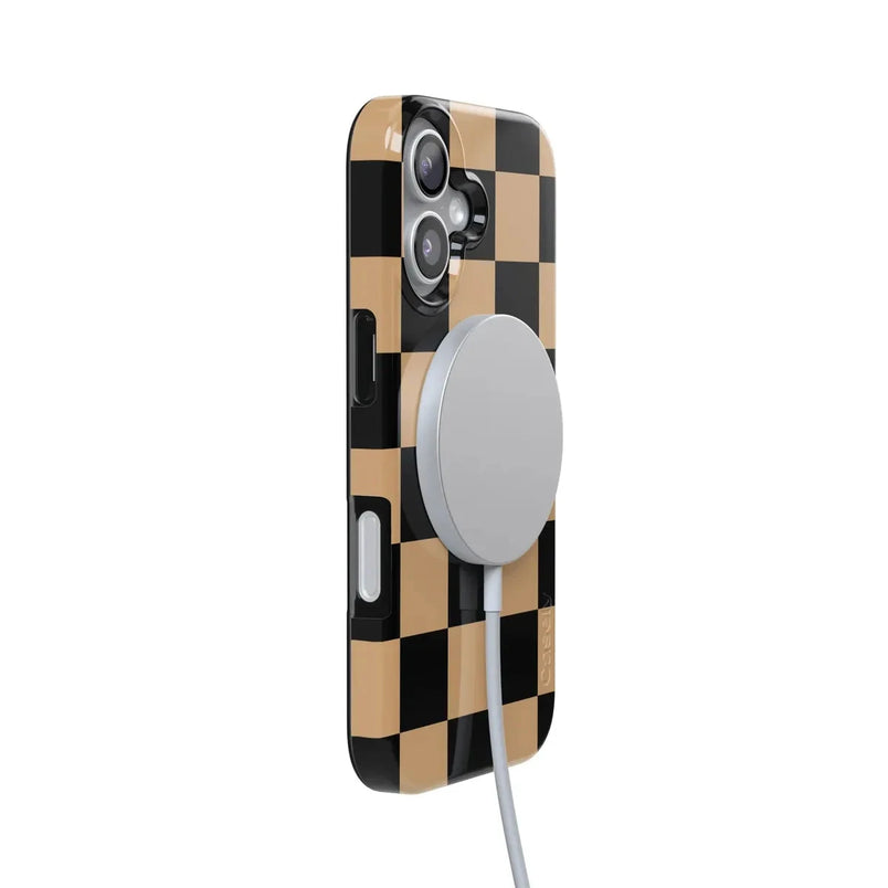 Fit Check | Black & Brown Checkerboard Case iPhone Case get.casely 