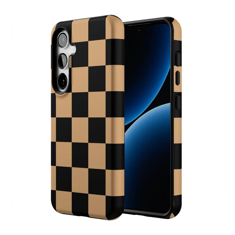 Fit Check | Black & Brown Checkerboard Case iPhone Case get.casely 