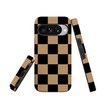 Fit Check | Black & Brown Checkerboard Case iPhone Case get.casely 