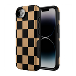 Fit Check | Black & Brown Checkerboard Case iPhone Case get.casely 