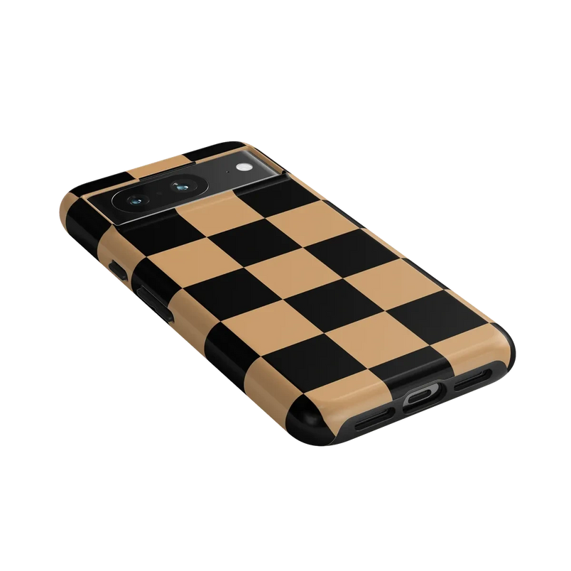 Fit Check | Black & Brown Checkerboard Case iPhone Case get.casely 