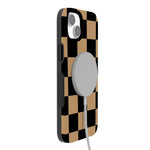 Fit Check | Black & Brown Checkerboard Case iPhone Case get.casely 
