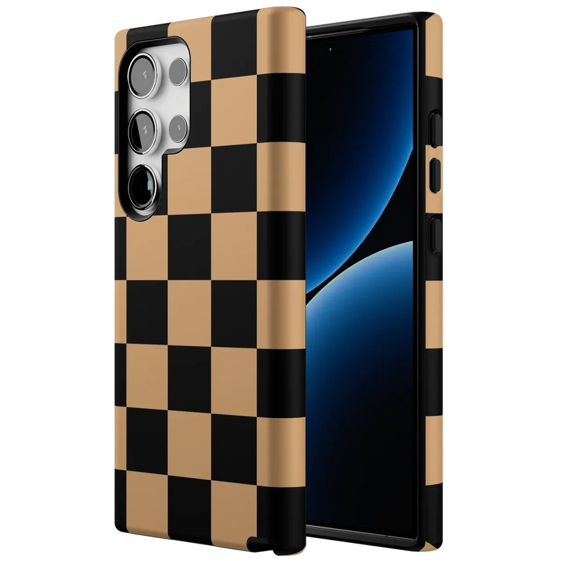 Fit Check | Black & Brown Checkerboard Case iPhone Case get.casely 