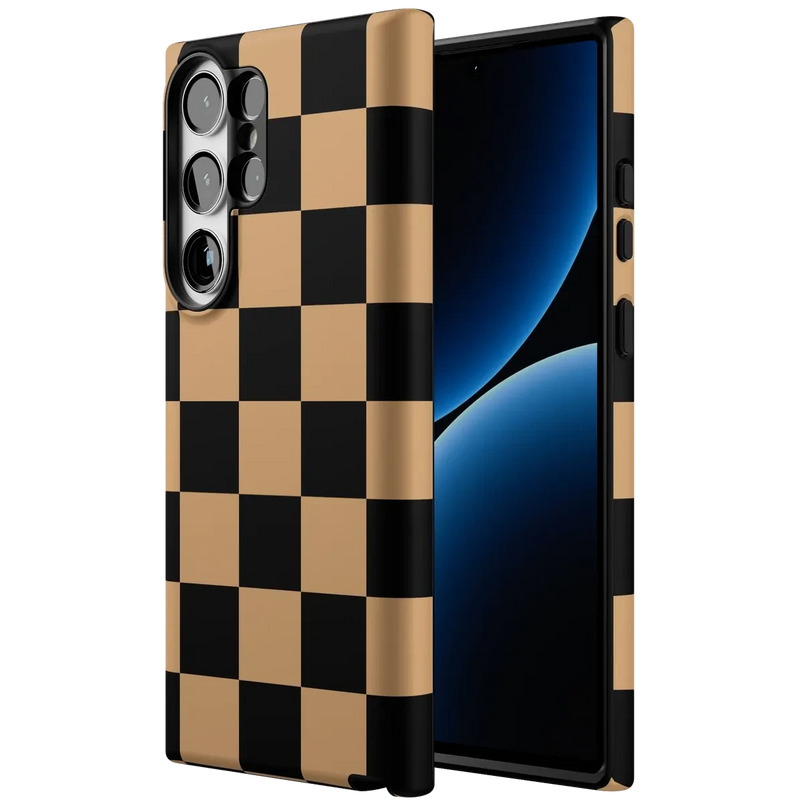 Fit Check | Black & Brown Checkerboard Case iPhone Case get.casely 