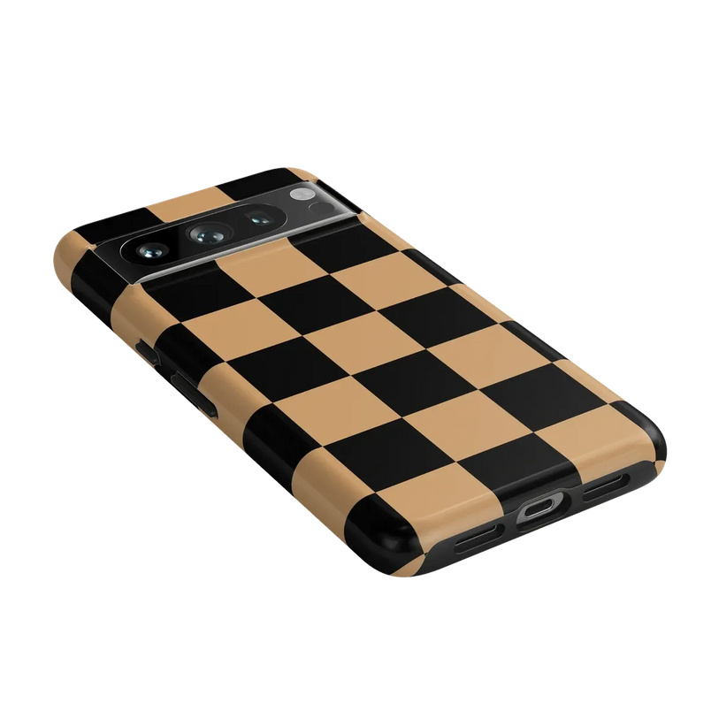 Fit Check | Black & Brown Checkerboard Case iPhone Case get.casely 