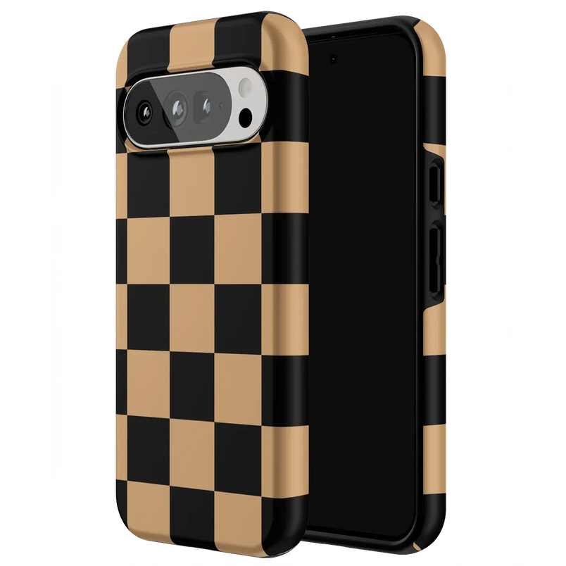 Fit Check | Black & Brown Checkerboard Case iPhone Case get.casely 