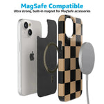 Fit Check | Black & Brown Checkerboard Case iPhone Case get.casely 