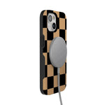 Fit Check | Black & Brown Checkerboard Case iPhone Case get.casely 