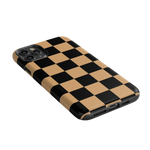 Fit Check | Black & Brown Checkerboard Case iPhone Case get.casely 