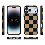 Fit Check | Black & Brown Checkerboard Case iPhone Case get.casely 