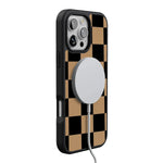 Fit Check | Black & Brown Checkerboard Case iPhone Case get.casely 