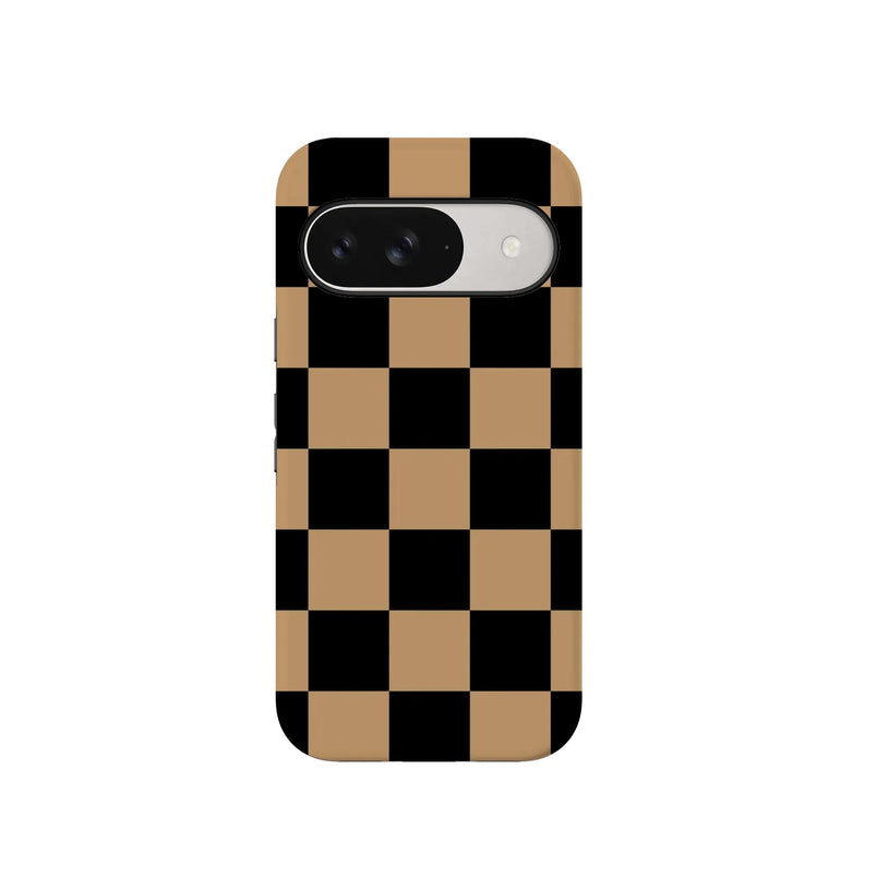 Fit Check | Black & Brown Checkerboard Case iPhone Case get.casely 