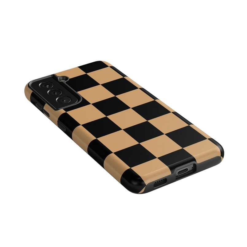 Fit Check | Black & Brown Checkerboard Case iPhone Case get.casely 