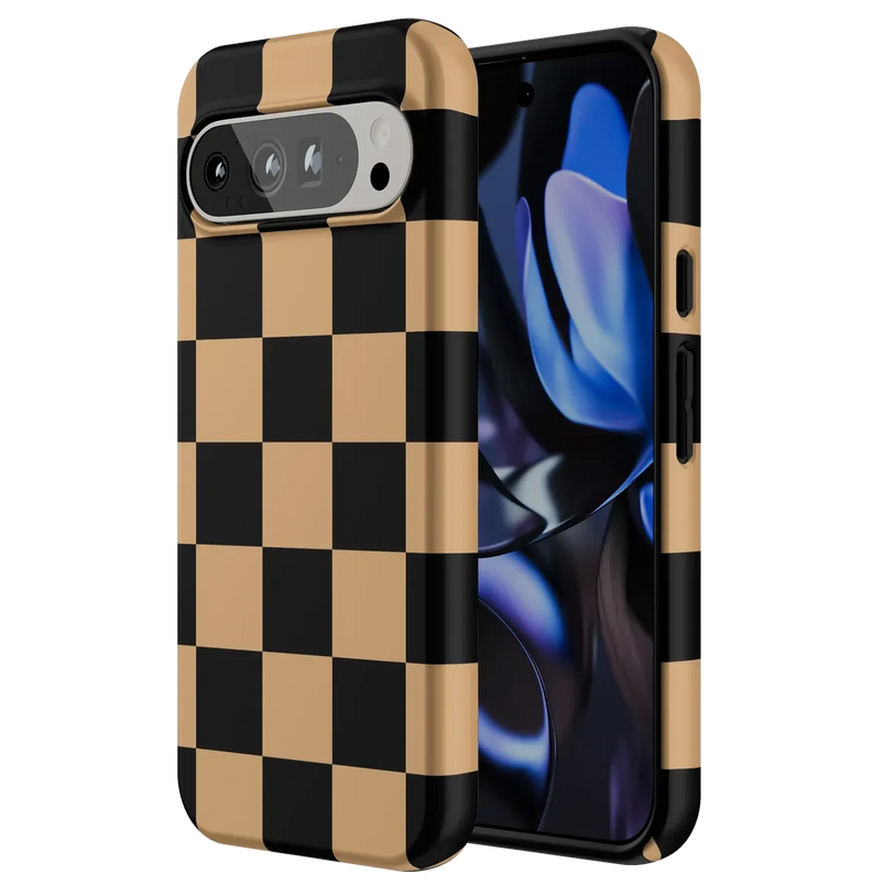 Fit Check | Black & Brown Checkerboard Case iPhone Case get.casely 