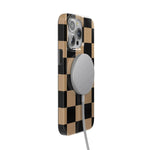 Fit Check | Black & Brown Checkerboard Case iPhone Case get.casely 