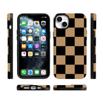 Fit Check | Black & Brown Checkerboard Case iPhone Case get.casely 