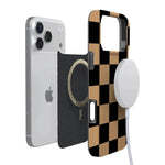 Fit Check | Black & Brown Checkerboard Case iPhone Case get.casely 