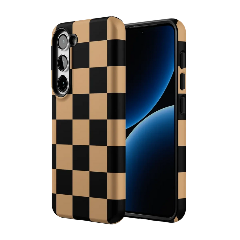 Fit Check | Black & Brown Checkerboard Case iPhone Case get.casely 