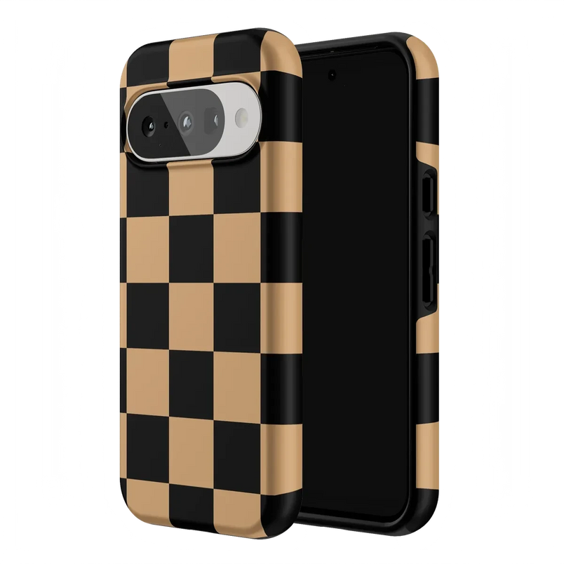 Fit Check | Black & Brown Checkerboard Case iPhone Case get.casely 