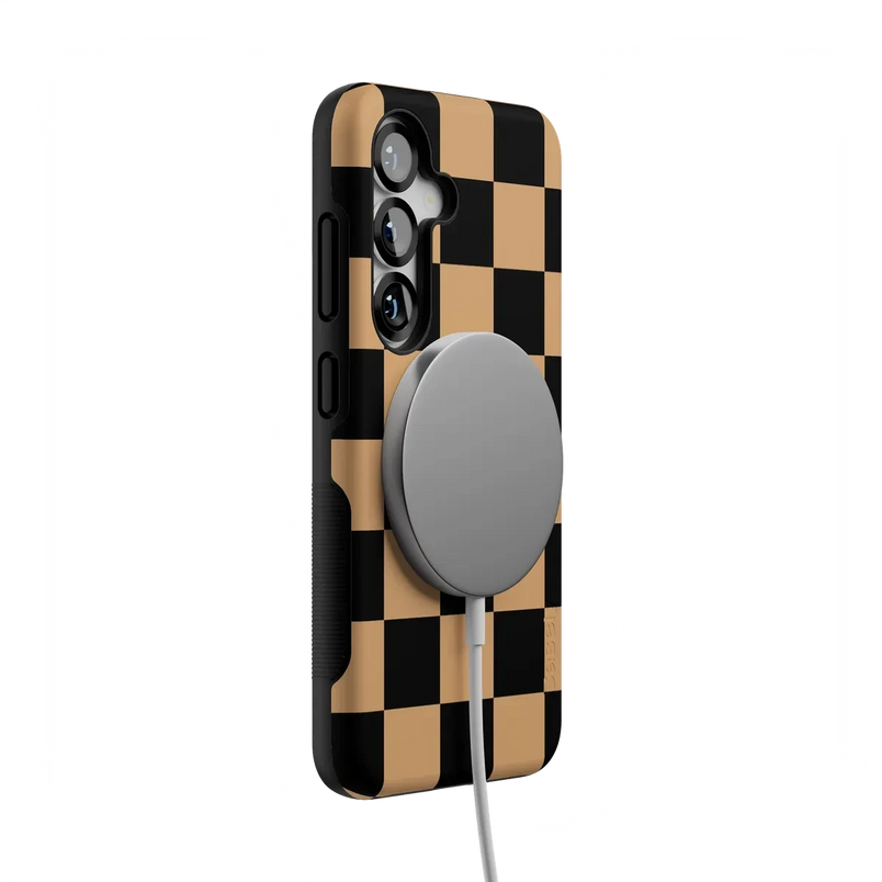Fit Check | Black & Brown Checkerboard Case iPhone Case get.casely 