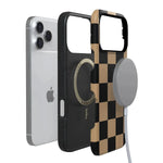 Fit Check | Black & Brown Checkerboard Case iPhone Case get.casely