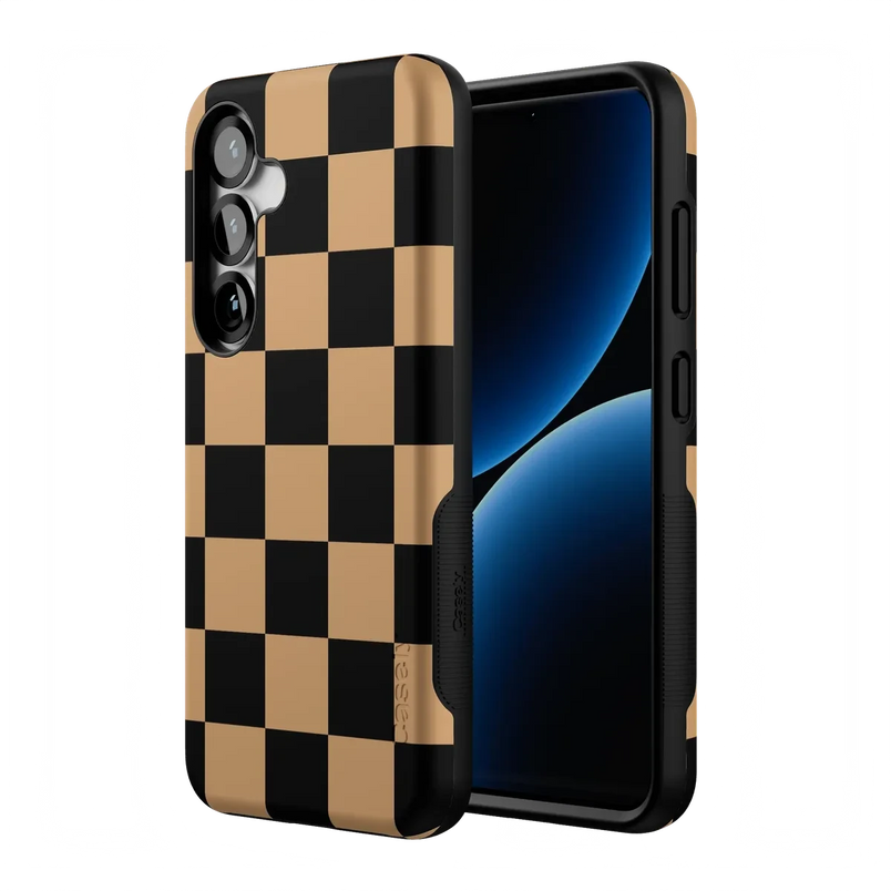 Fit Check | Black & Brown Checkerboard Case iPhone Case get.casely 