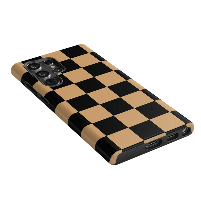 Fit Check | Black & Brown Checkerboard Case iPhone Case get.casely 