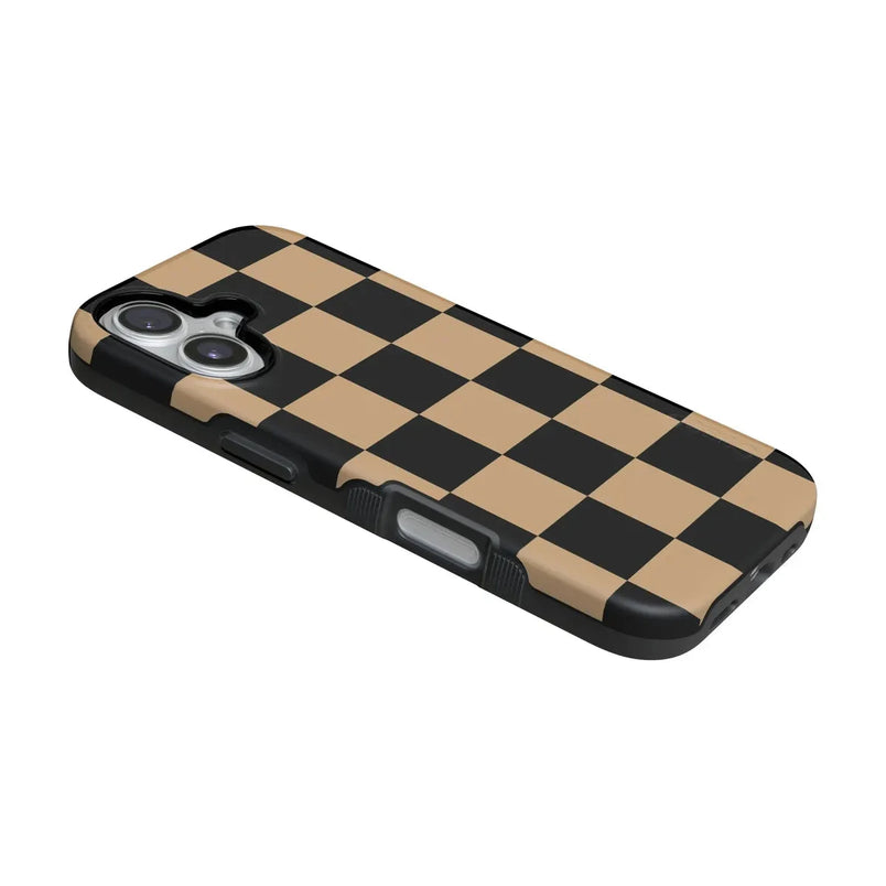 Fit Check | Black & Brown Checkerboard Case iPhone Case get.casely 
