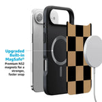 Fit Check | Black & Brown Checkerboard Case iPhone Case get.casely 