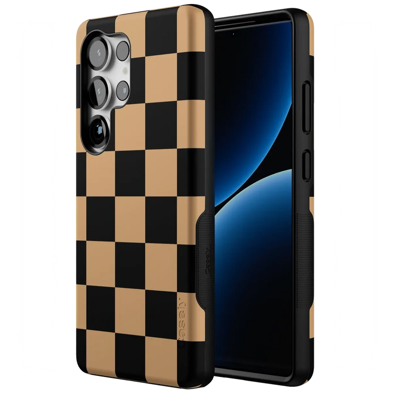 Fit Check | Black & Brown Checkerboard Case iPhone Case get.casely 