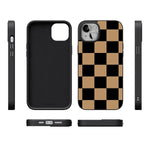 Fit Check | Black & Brown Checkerboard Case iPhone Case get.casely 