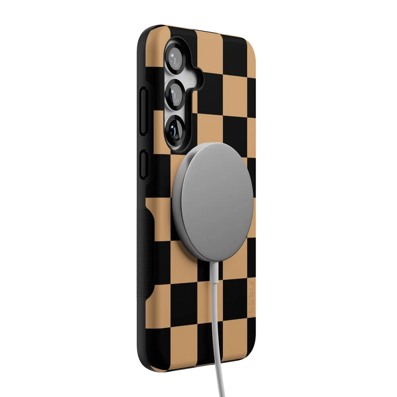 Fit Check | Black & Brown Checkerboard Case iPhone Case get.casely 
